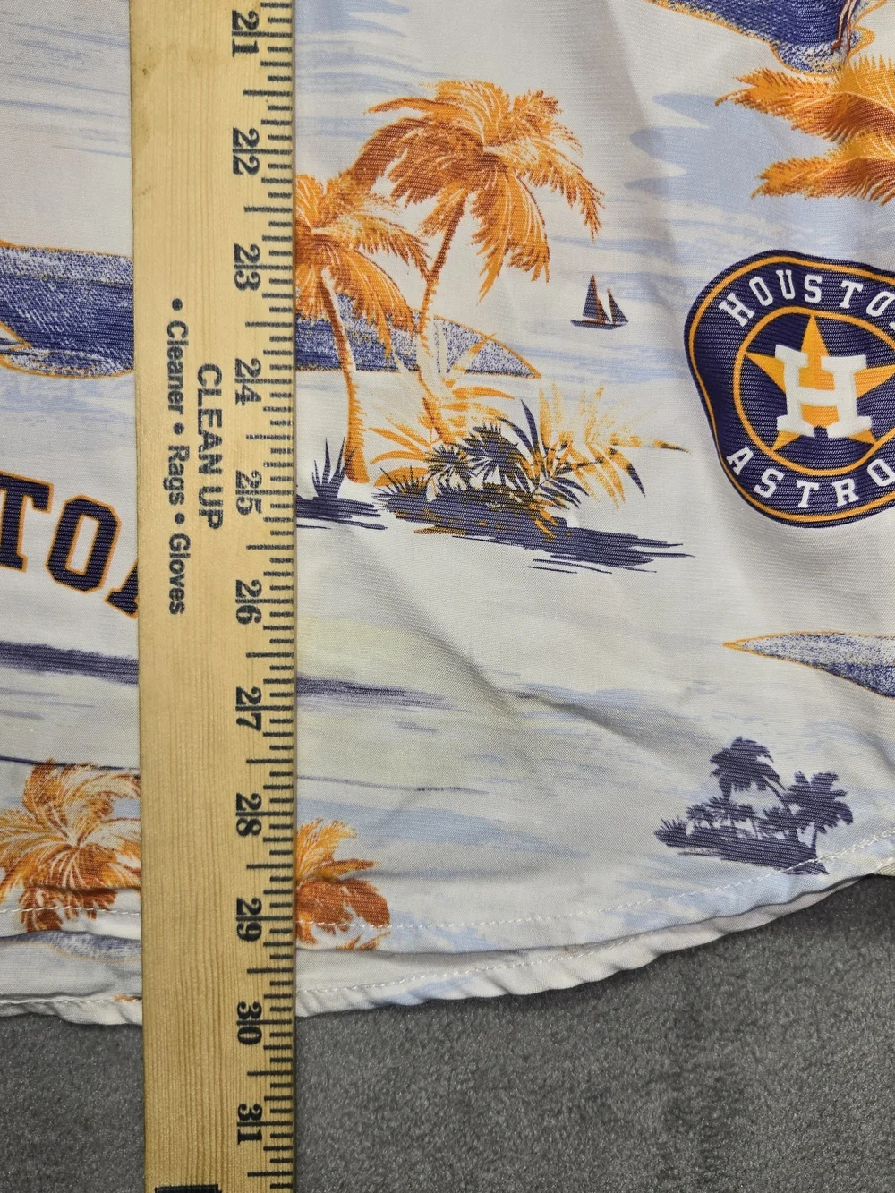 Tommy Bahama The Coconut Point Houston Astros Orange & Blue Palm-Print Shirt